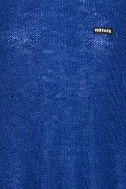 Light Knit Logo Sweater Dark Blue