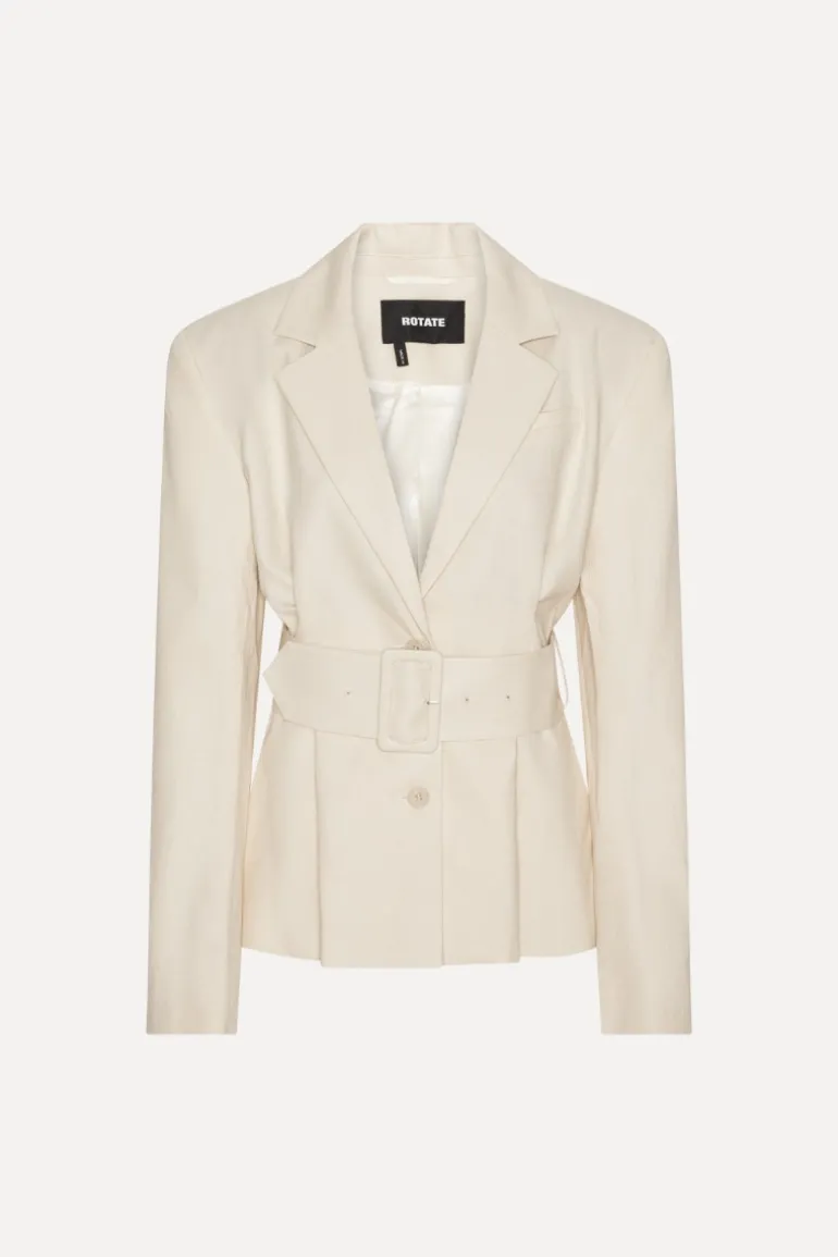 Linen Suiting Blazer Cream