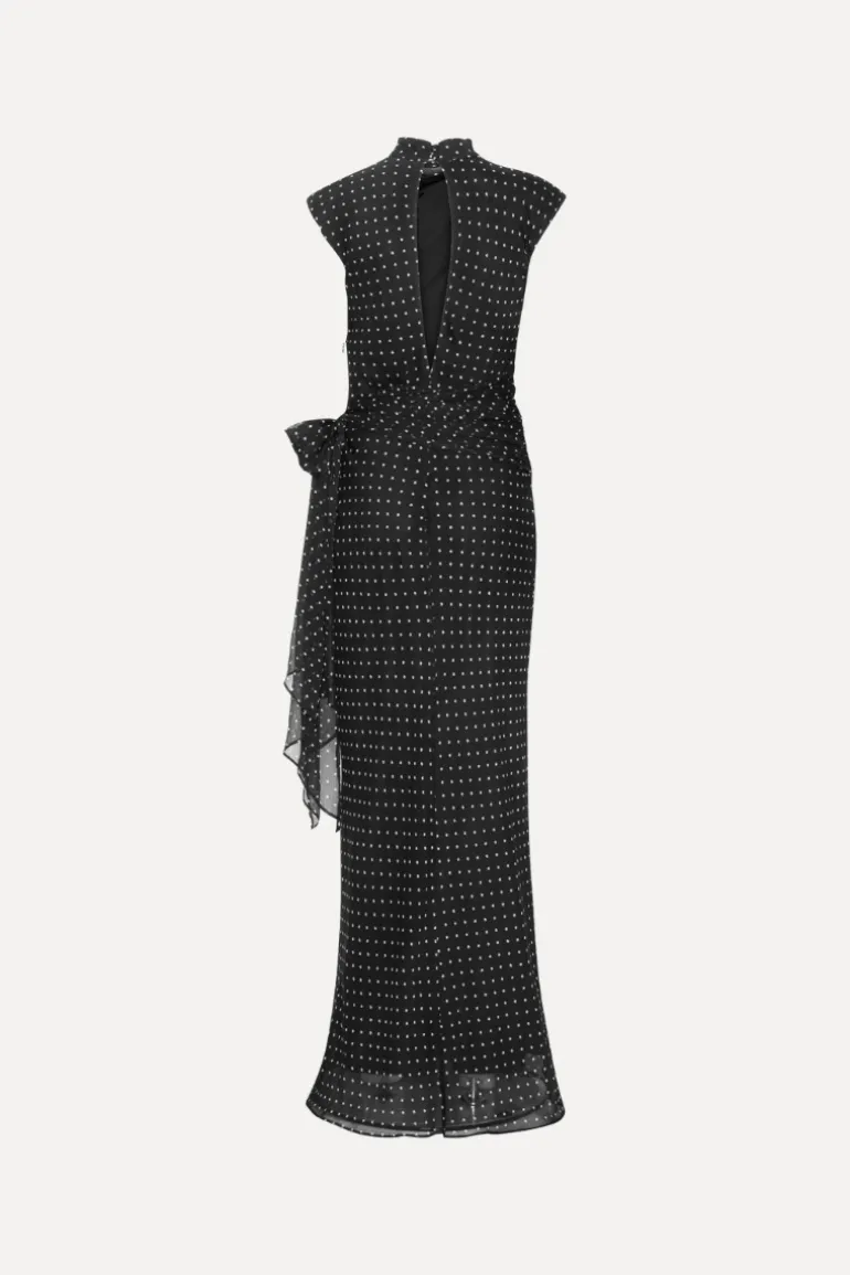 Long Dress W. Tie Black