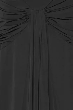 Maxi Asymmetric Dress Black