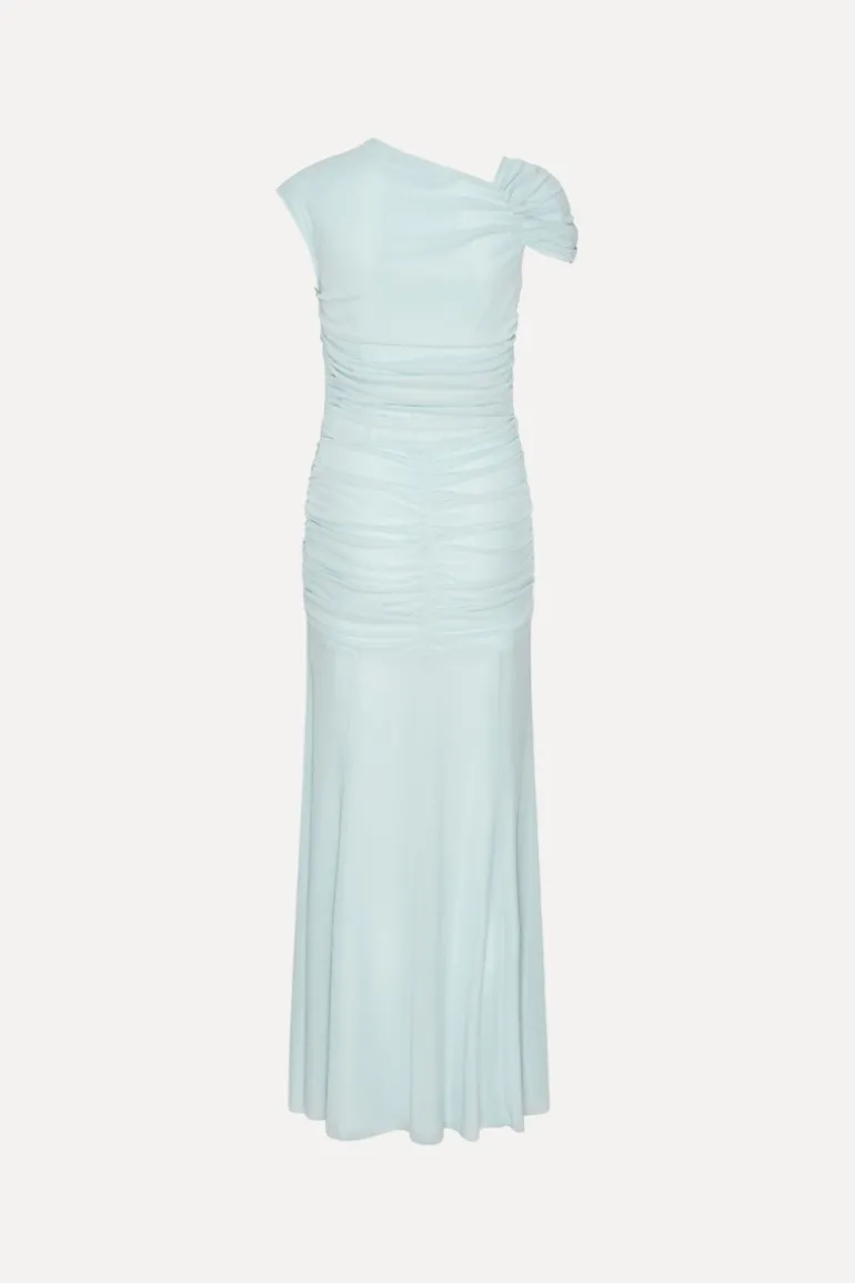 Maxi Asymmetric Dress Light Blue