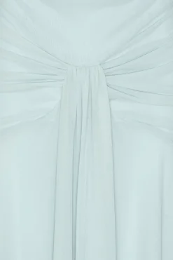 Maxi Asymmetric Dress Light Blue