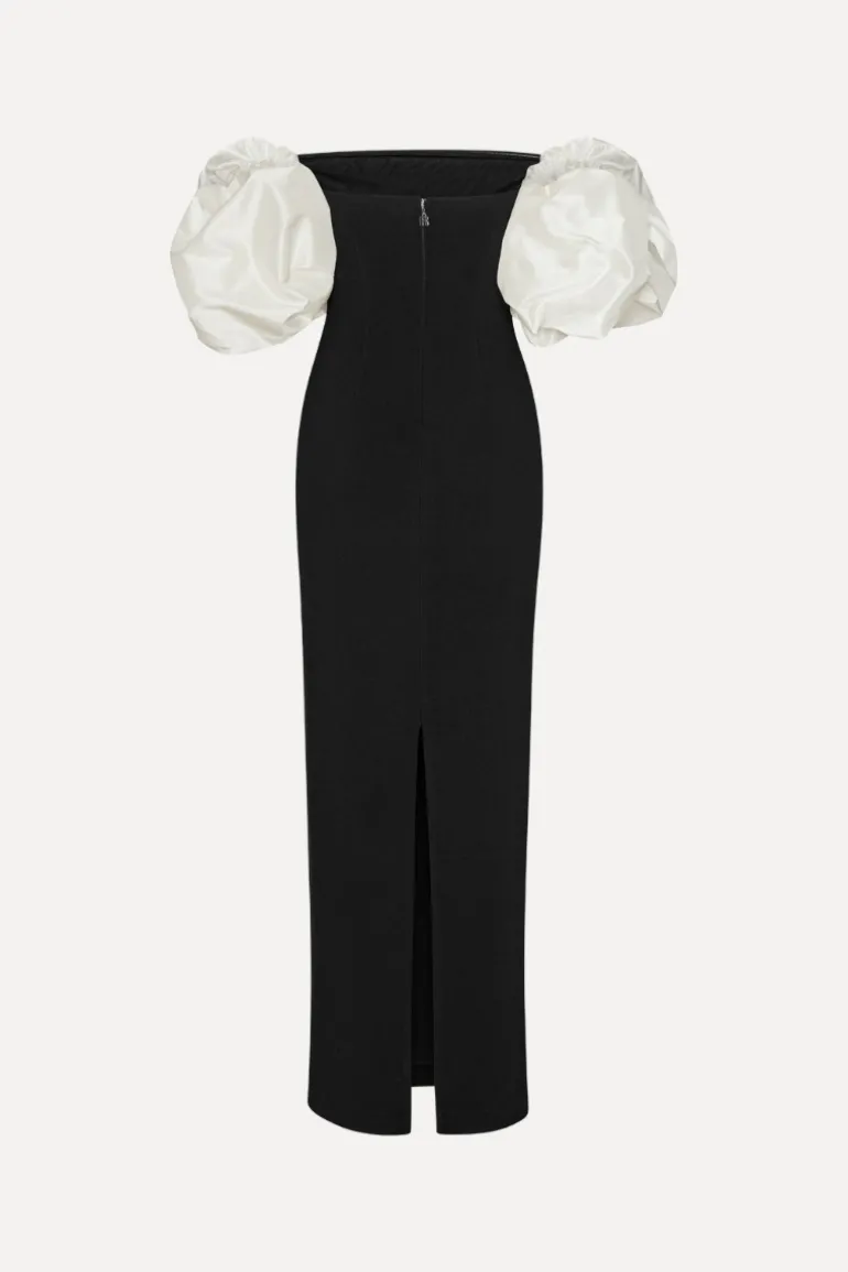 Maxi Puff Sleeve Dress Black