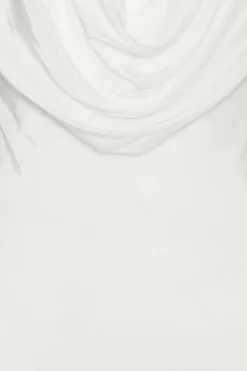 Maxi Waterfall Dress White