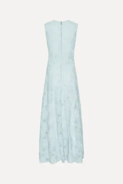 Mesh Maxi Dress Blue