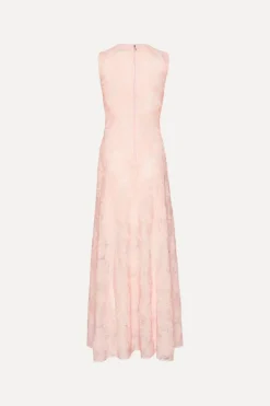 Mesh Maxi Dress Light Pink