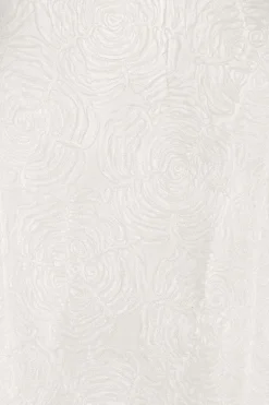 Mesh Maxi Dress White