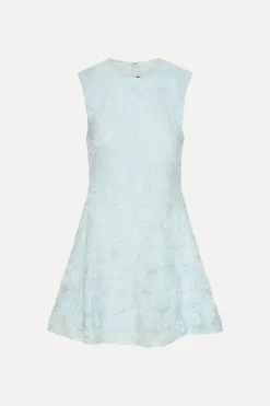 Mesh Mini Dress Blue