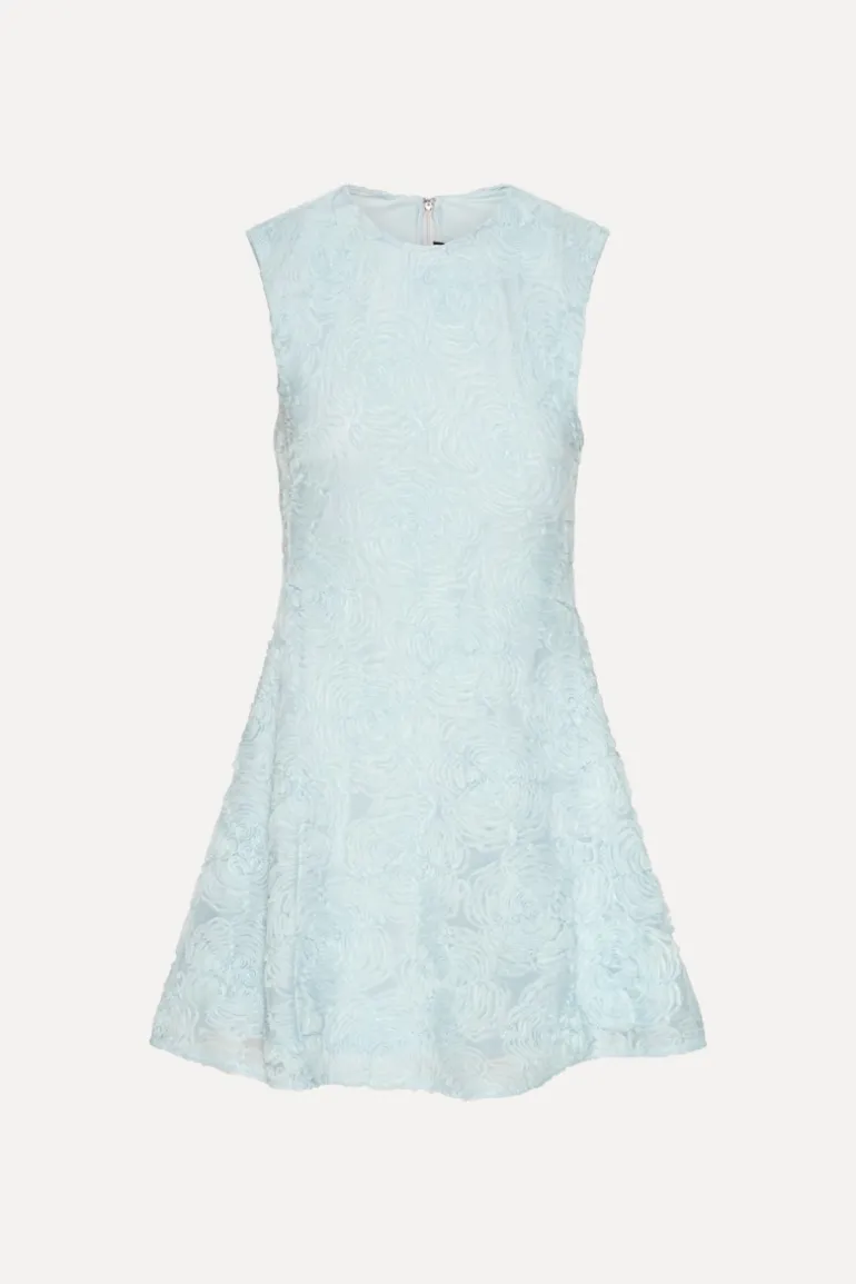 Mesh Mini Dress Blue
