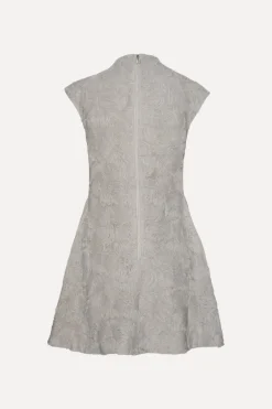 Mesh Mini Dress Grey Violet
