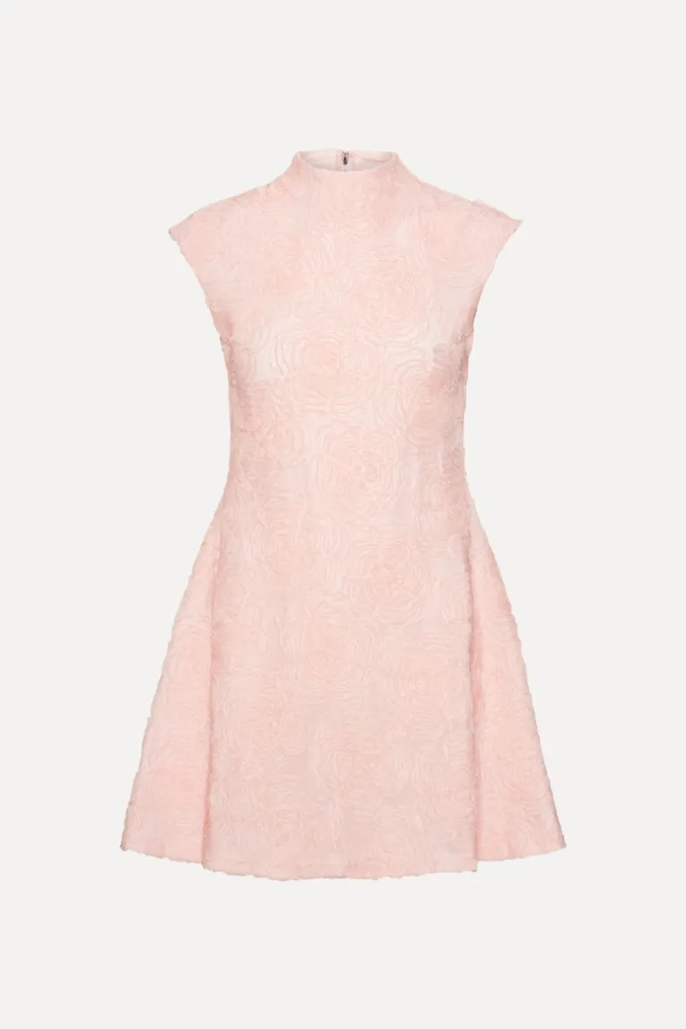 Mesh Mini Dress Light Pink