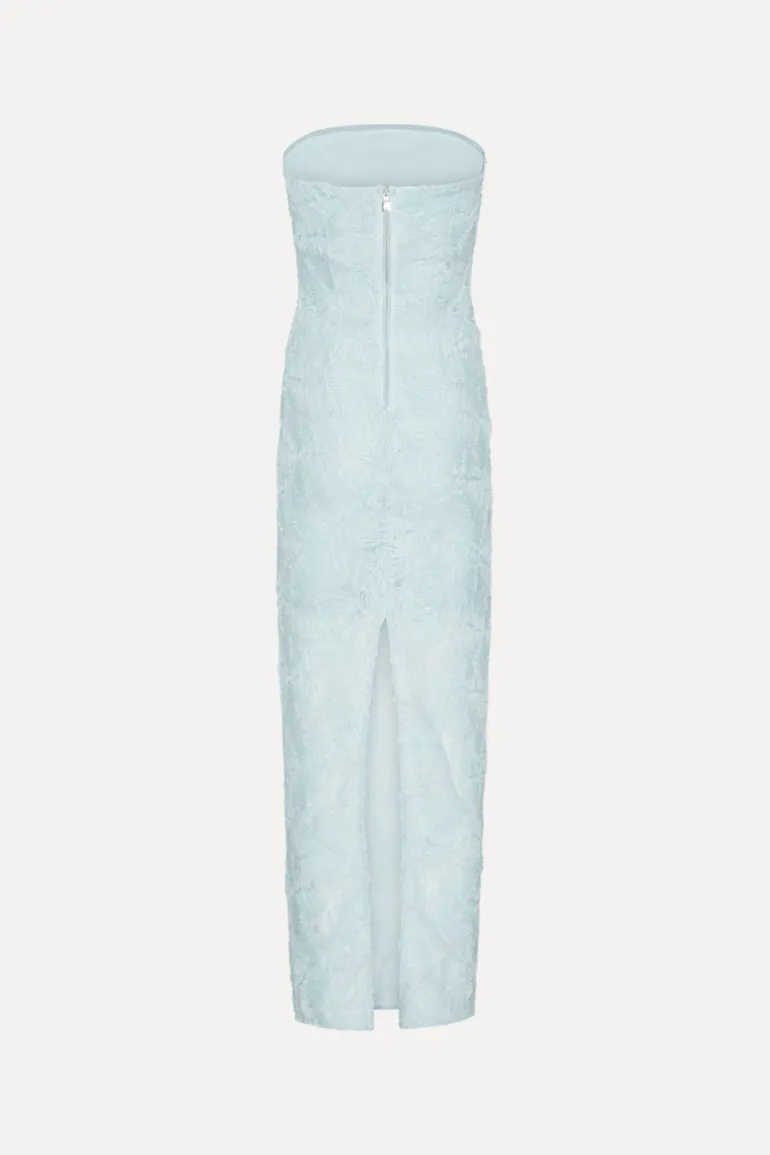 Mesh Tube Dress Blue