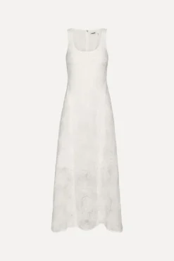 Mesh Tube Dress White