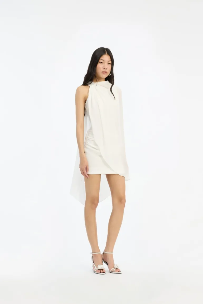 Mini Cape Dress White