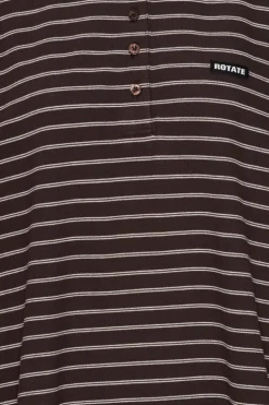 Pique Longsleeve Polo Brown