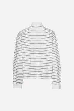 Pique Longsleeve Polo White