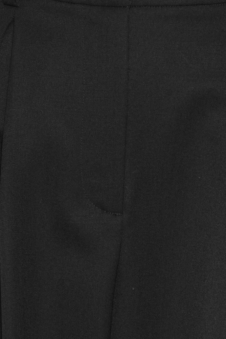 Pleated Tailored Pants Black