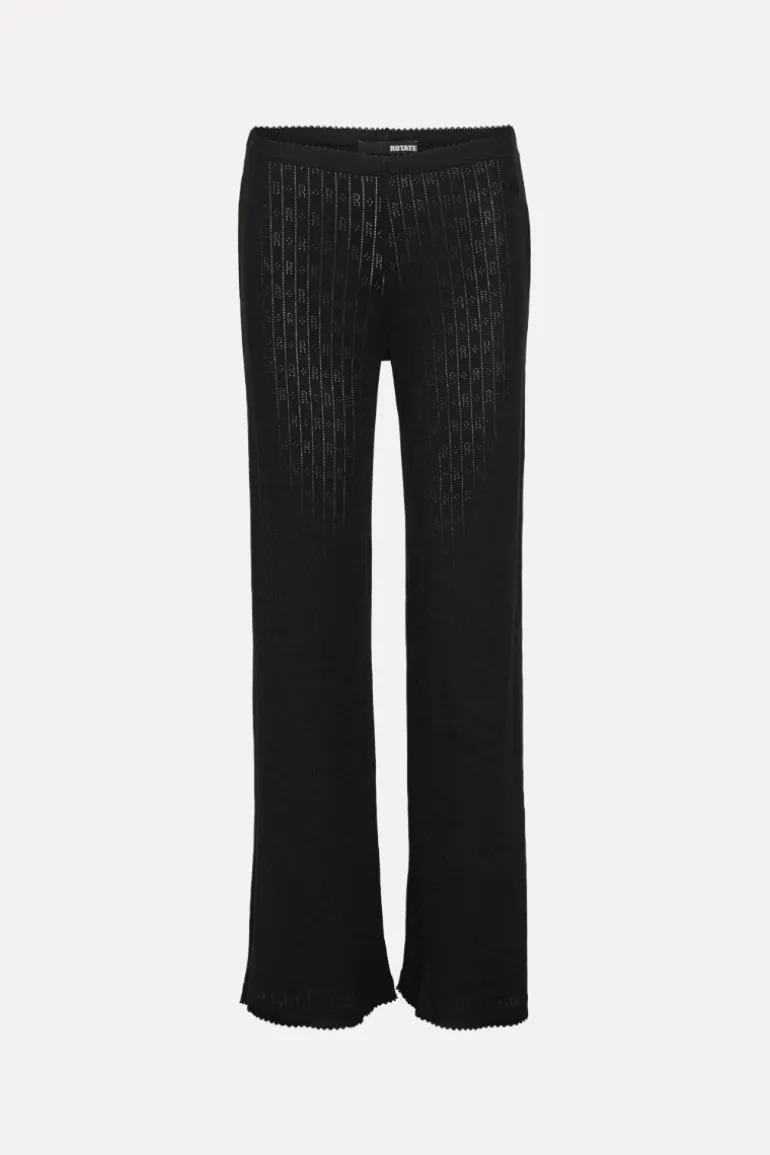 Pointelle Leggings Black