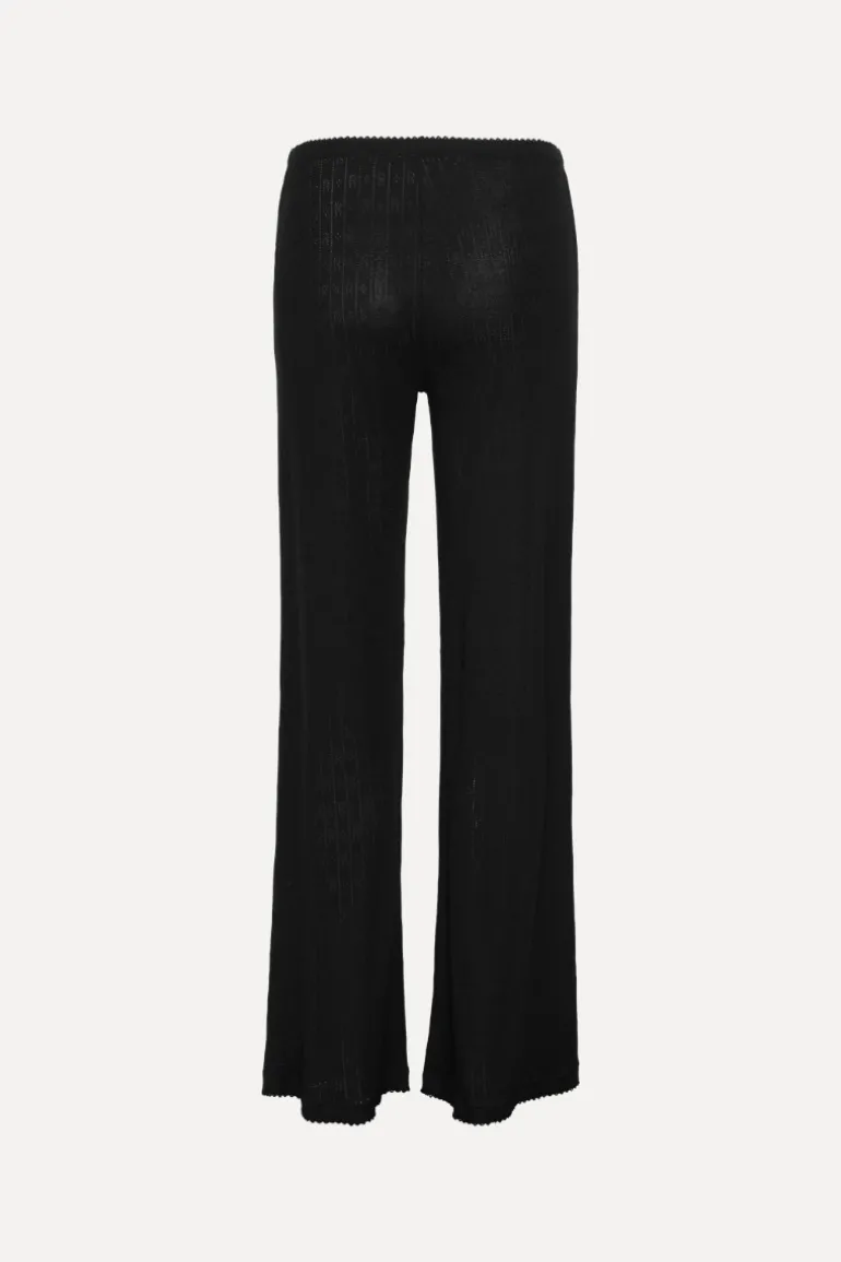 Pointelle Leggings Black