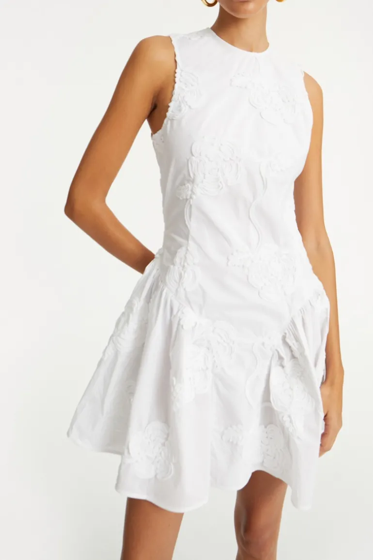 Poplin Mini Dress Bright White