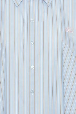 Poplin Oversized Shirt Blue