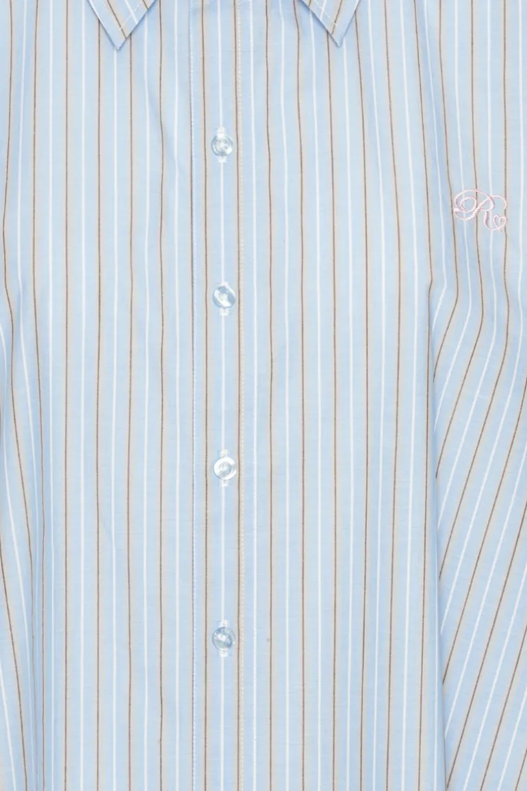 Poplin Oversized Shirt Blue