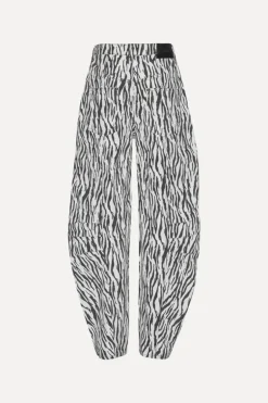 Printed Twill Cargo Pants Black Print
