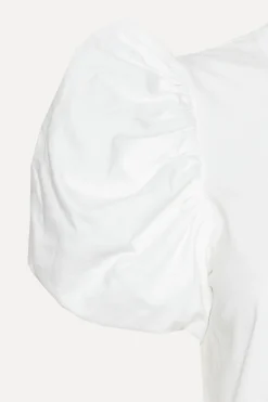 Puff Sleeve T-shirt Bright White