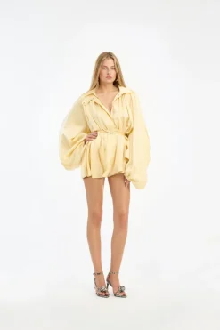 Satin Jumpsuit Yellow