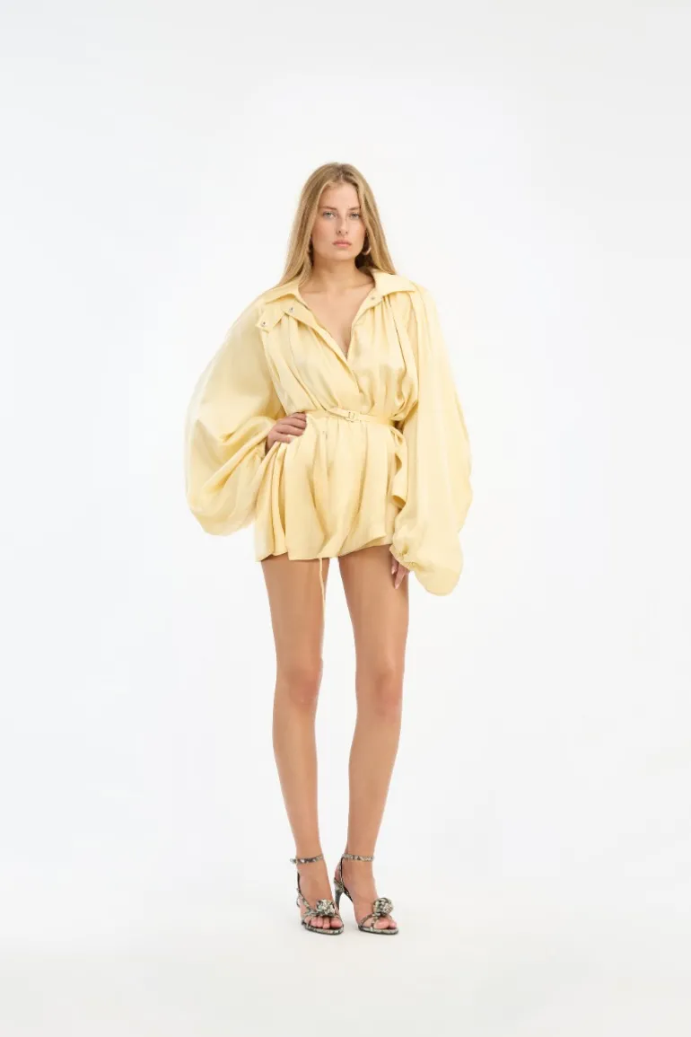 Satin Jumpsuit Yellow