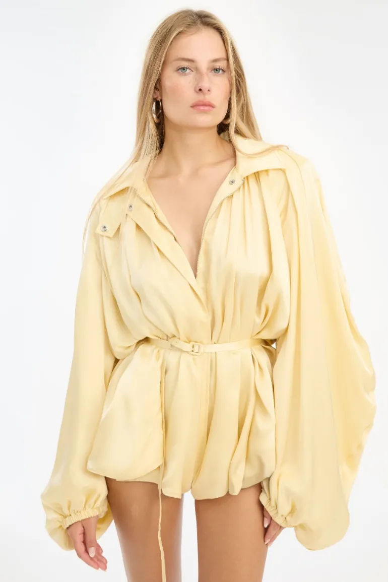 Satin Jumpsuit Yellow