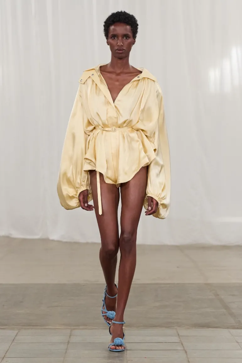 Satin Jumpsuit Yellow