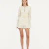 Satin Mini Dress White