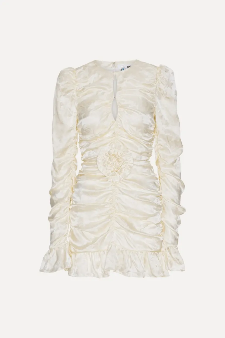 Satin Mini Dress White