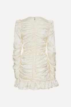 Satin Mini Dress White