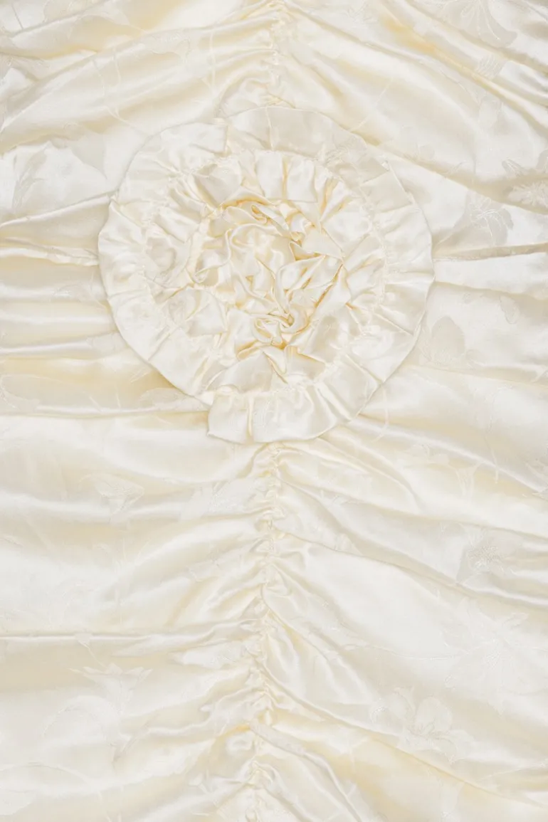 Satin Mini Dress White