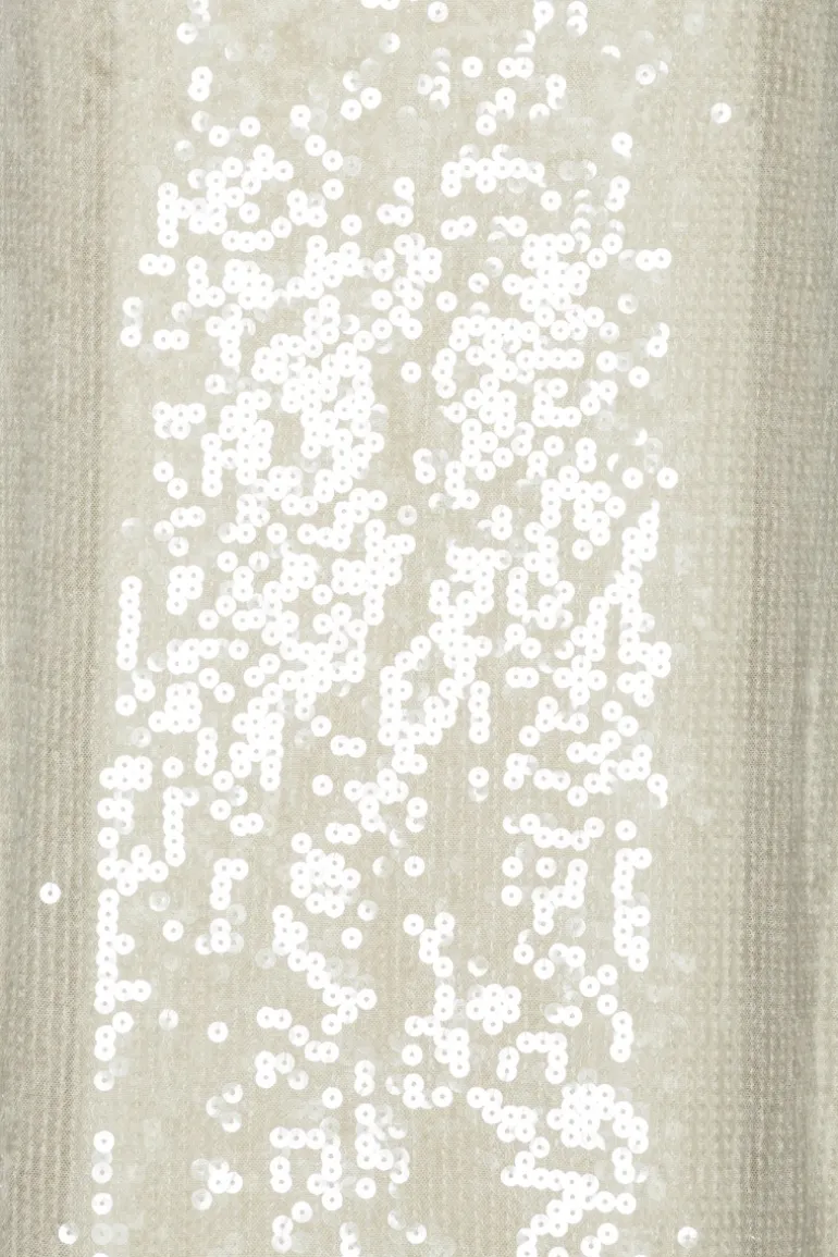 Sequin Maxi Dress White