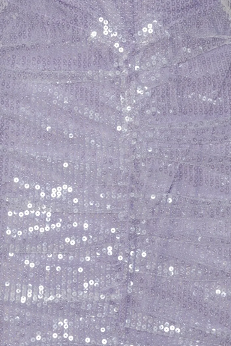 Sequin Midi Dress Purple