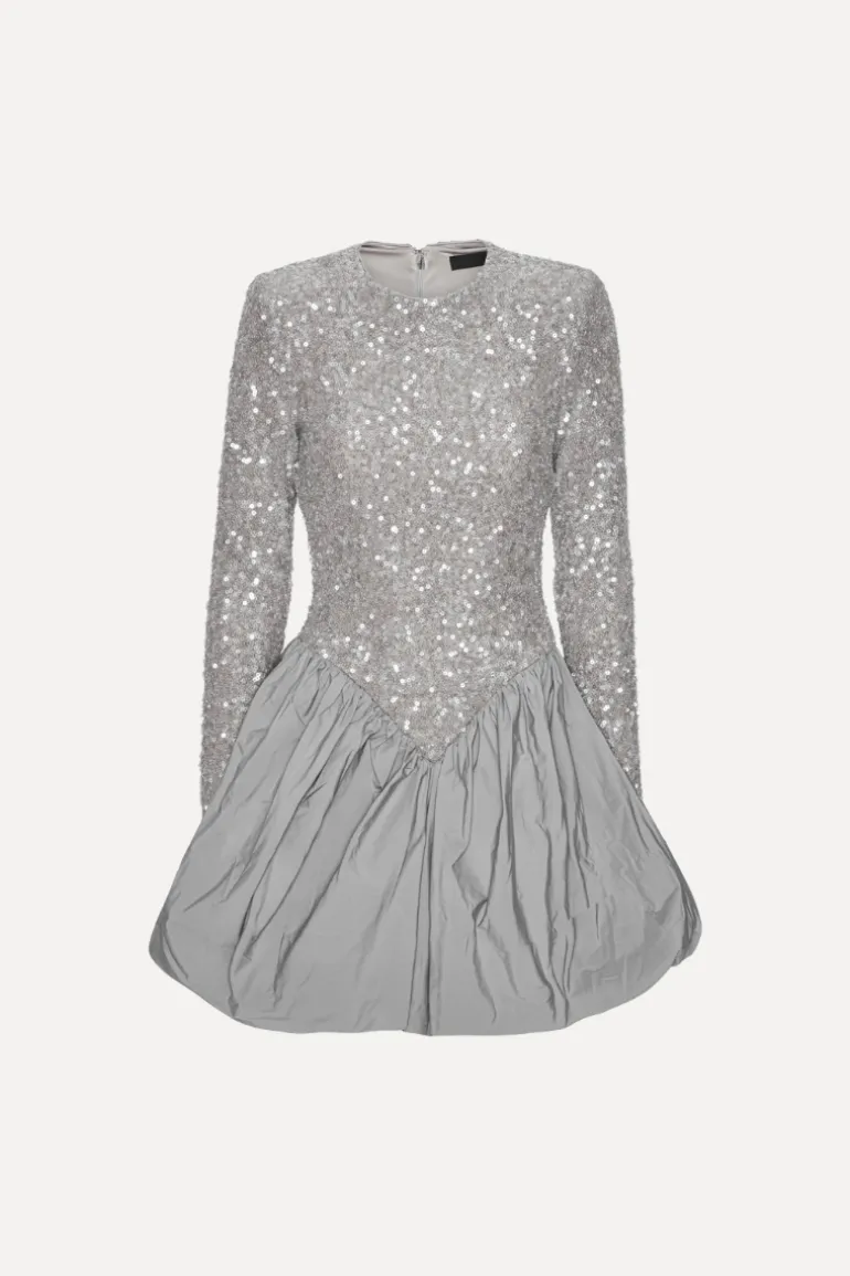 Sequin Mini Dress Grey