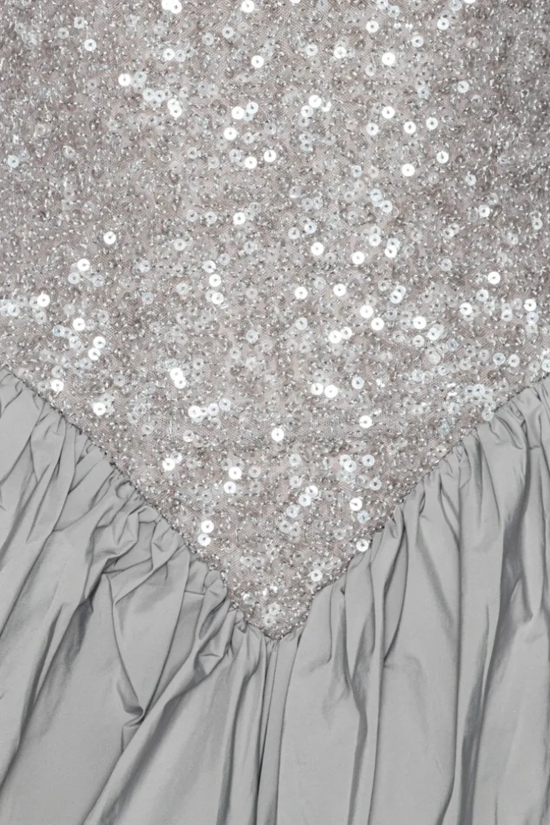 Sequin Mini Dress Grey