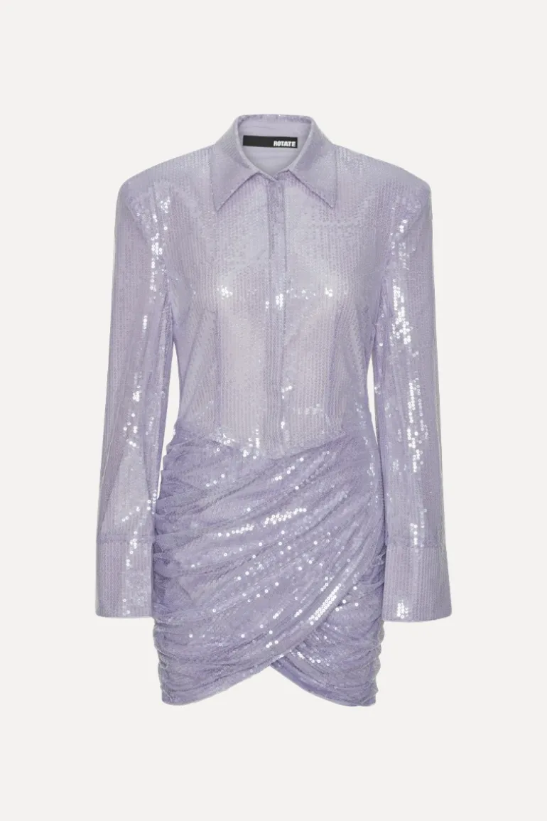 Sequin Mini Dress Purple