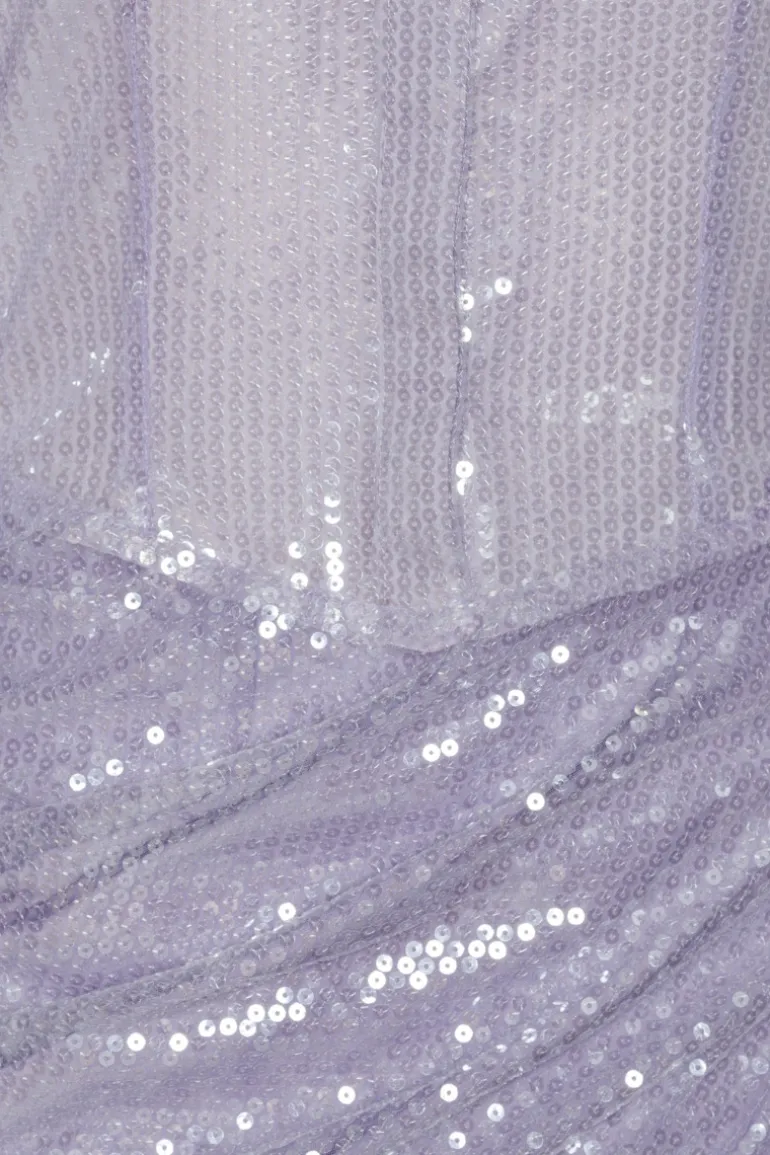 Sequin Mini Dress Purple