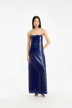 Sequins Max Dress Dark Blue