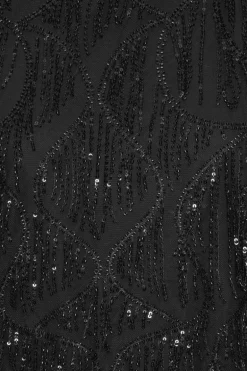 Sequins Sleeveless Top Black