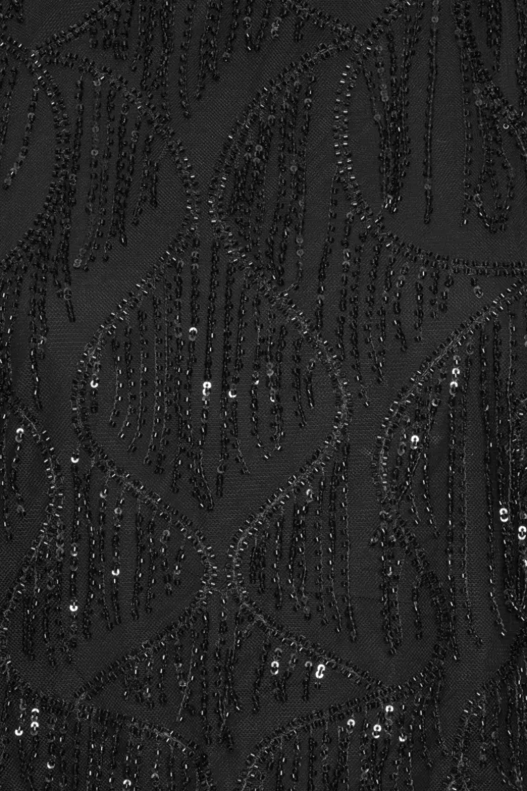 Sequins Sleeveless Top Black
