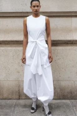 Shirt Dress W/ Twist Bright White