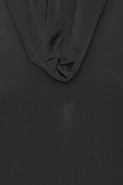 Slinky Hooded Dress Black