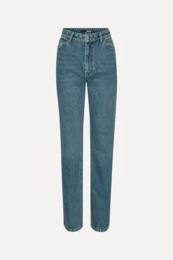 Straight Leg Jeans Blue Denim