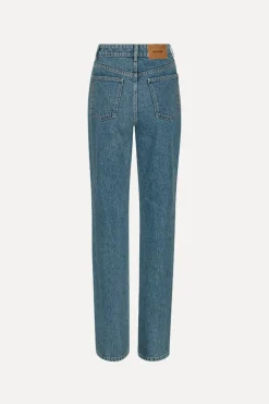 Straight Leg Jeans Blue Denim