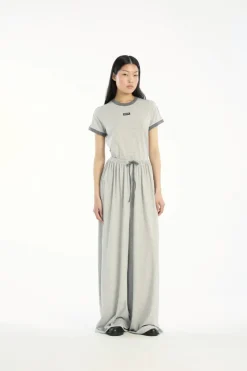 Stretchy Fitted T-shirt Light Grey